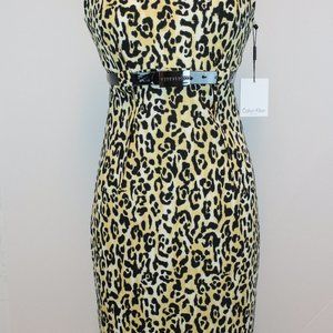 Calvin Klein Empire Waist Print Dress Size 4 NWT